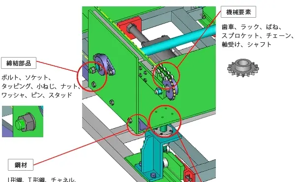 機械設計パーツイメージ